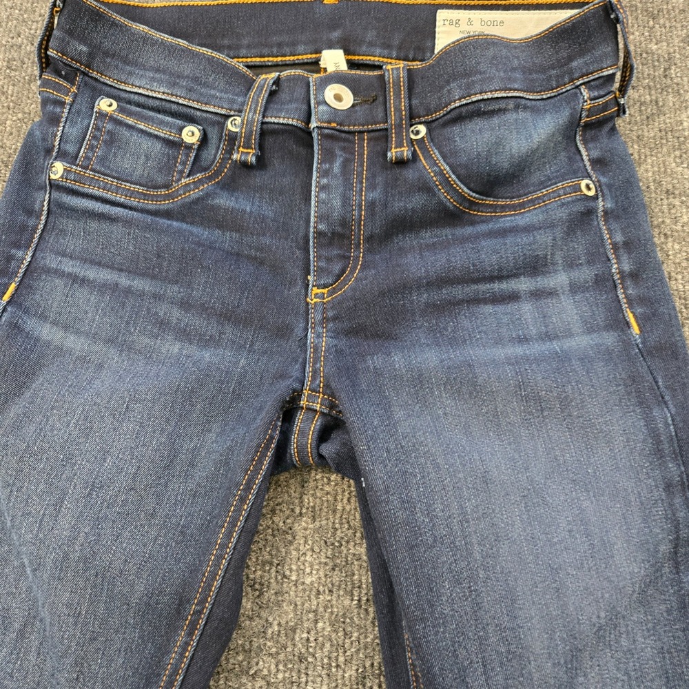Rag & Bone NY Skinny Jeans Bedford Dark Wash Denim Size 26 Made in USA CleanGirl - Picture 11 of 12